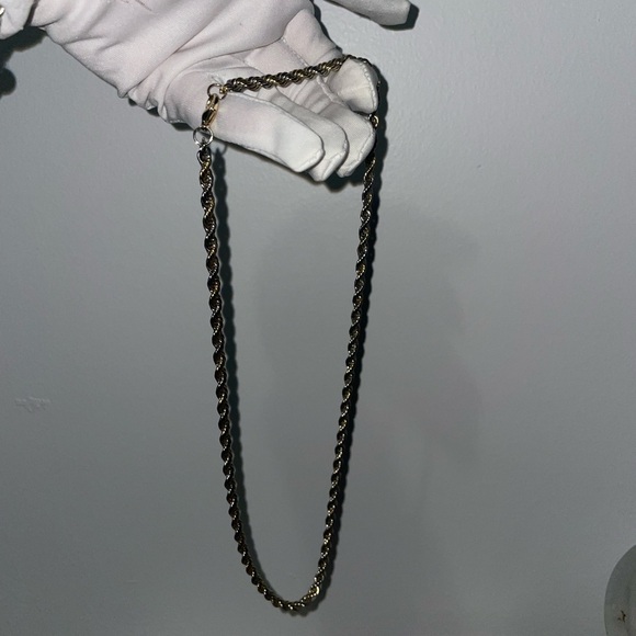 BRAND NEW PURE SILVER GOLD TONE ROPE CHAIN‼️ - Picture 11 of 14